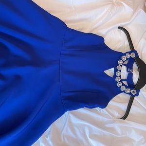 Royal blue skater dress